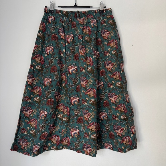 vintage 90s floral midi skirt - Picture 7 of 11